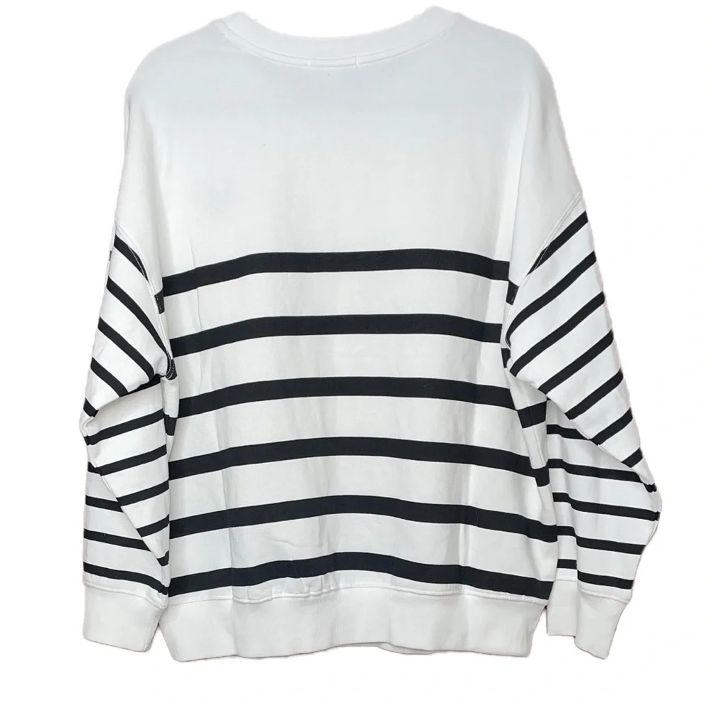 Z Supply Palisades Striped oversized sweatshirt S M NWT - Picture 4 of 7